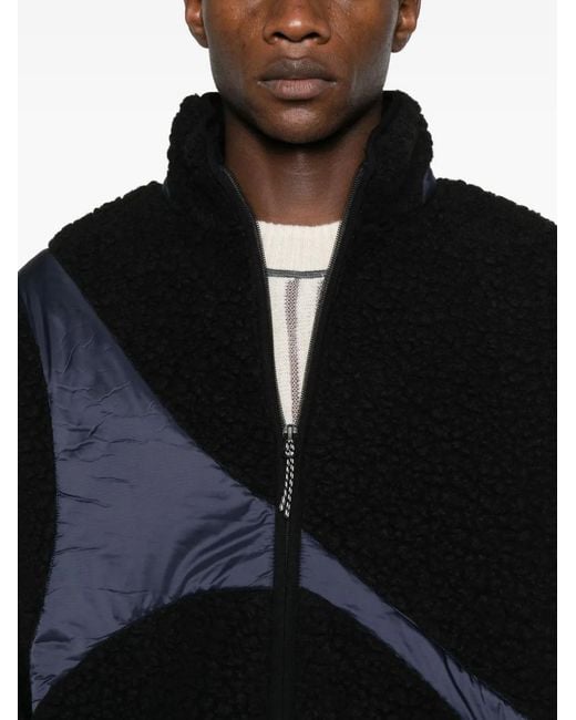A_COLD_WALL* Black Fleece Zip-Up Bomber Jacket for men