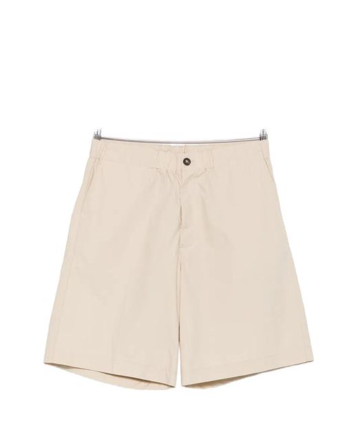 Rhun Natural Elasticated-Waist Shorts for men