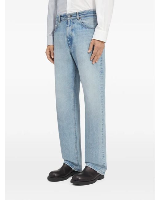 MM6 by Maison Margiela Blue Jean À Coupe Droite for men