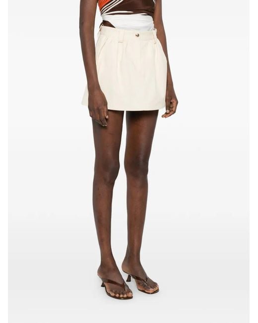 Maje Natural Short À Détail De Poches