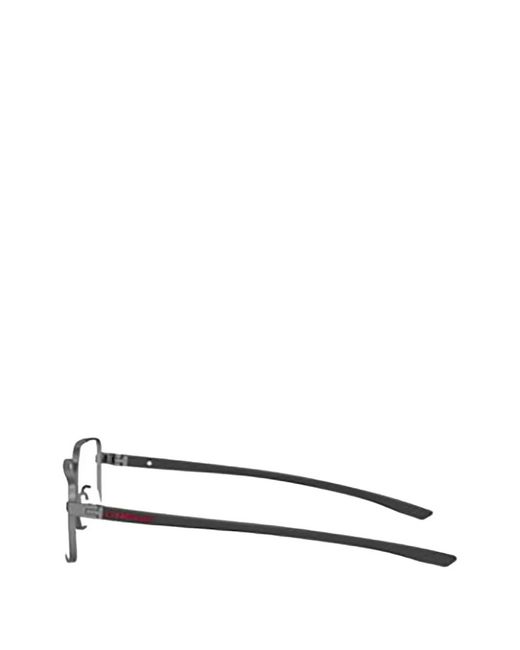 Tag Heuer White Rectangle-Frame Glasses