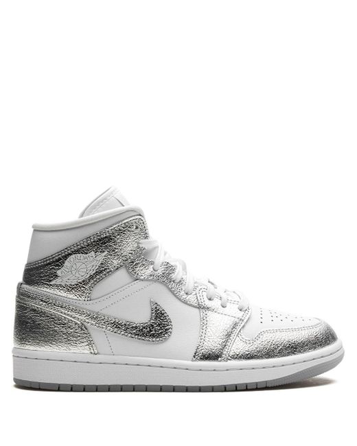 Nike White Air 1 Mid Se "Metallic" Sneakers