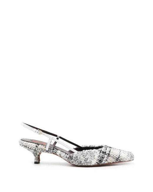 Missoni White Fiona Heeled Pumps
