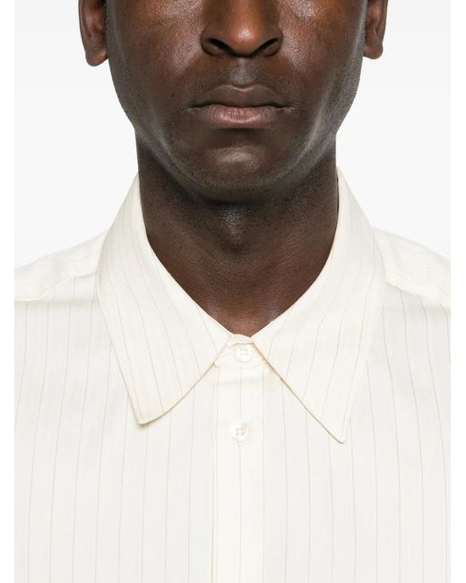 Studio Nicholson White Striped Shirt for men
