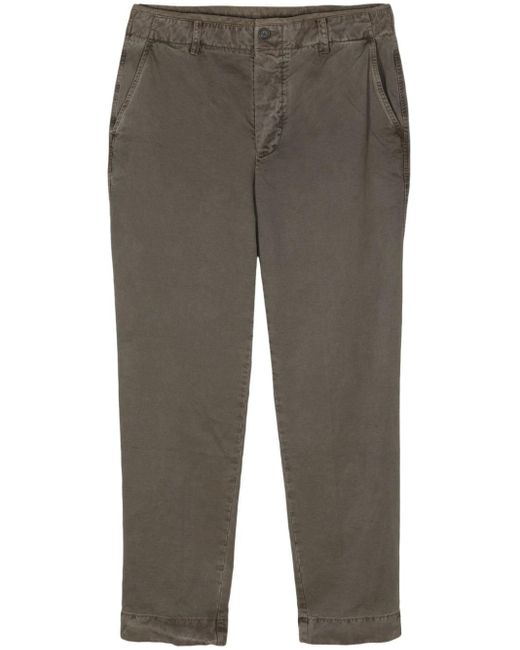 James Perse Gray Tapered-leg Canvas Trousers for men
