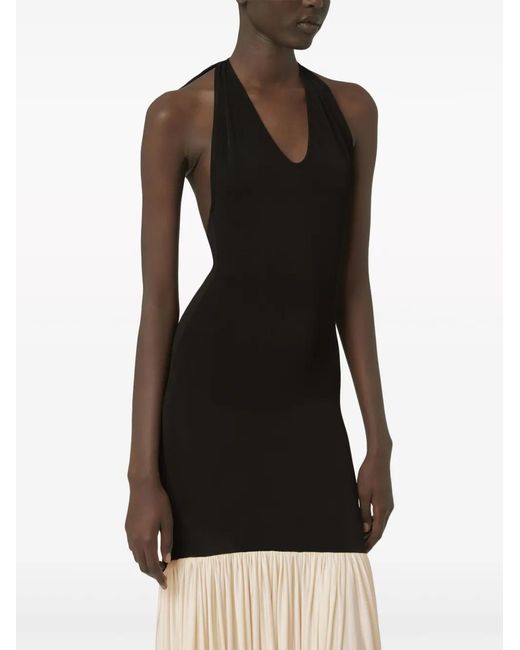 Nina Ricci White Halterneck Sleeveless Maxi Dress