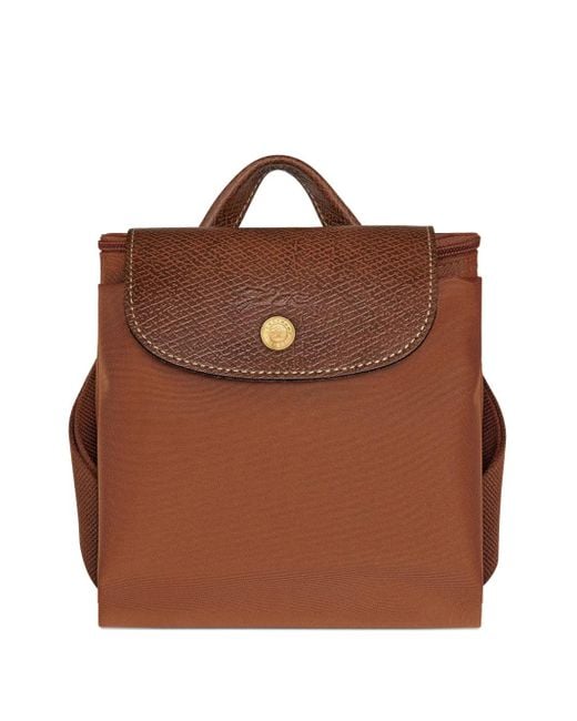 Longchamp Brown Medium Le Pliage Original Backpack