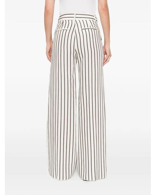 Pantaloni A Righe di Pennyblack in White