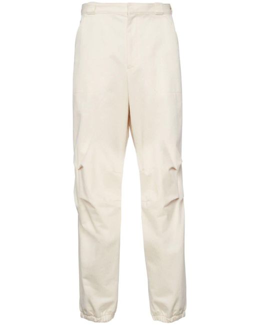 Pantalones ajustados con motivo de espiga Prada de hombre de color Natural