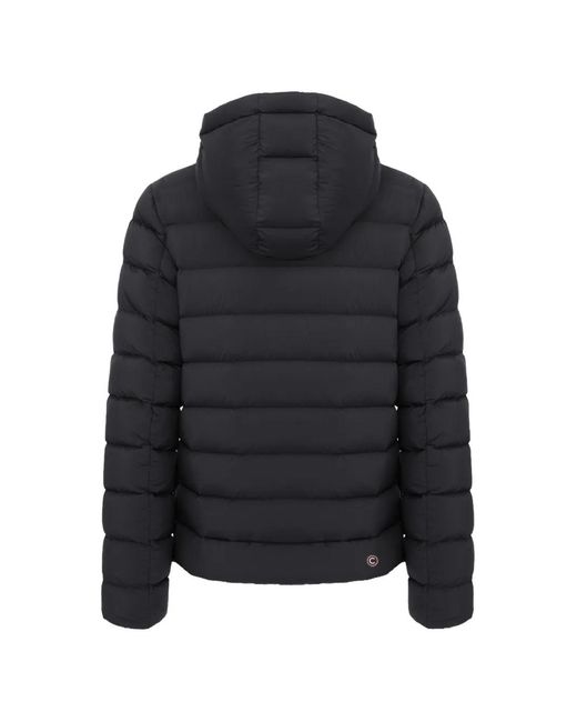 Colmar Black Hooded Down Jacket for men