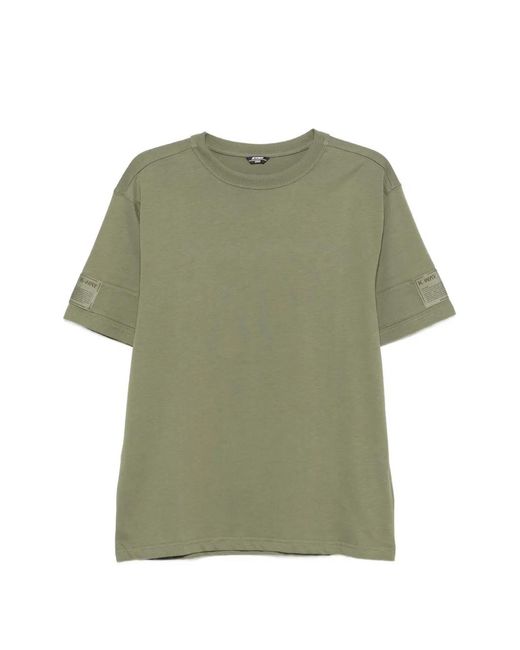 K-Way Green Fantome Sleeve-Label T-Shirt for men