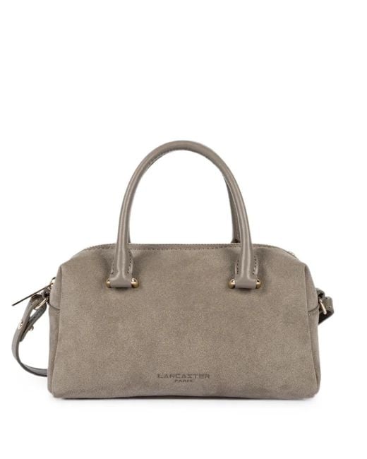 Lancaster Metallic Suède Cube Suede-Finish Shoulder Bag