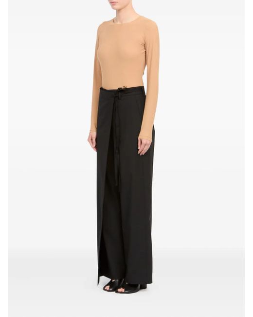 MM6 by Maison Margiela Black Tie Detail Tailored Trousers