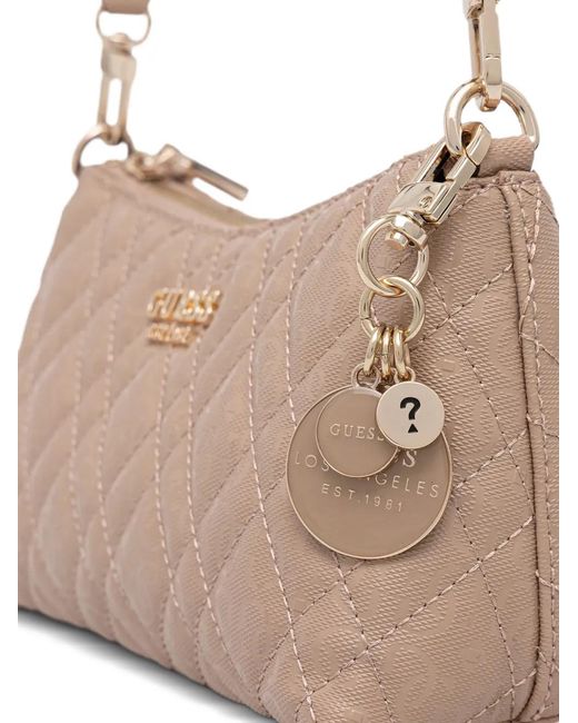 Guess Natural Logo-Detail Shoulder Bag