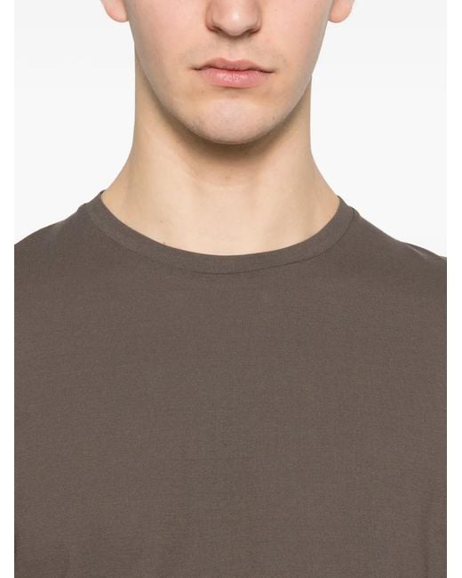 Herno Brown Round-Neck T-Shirt for men