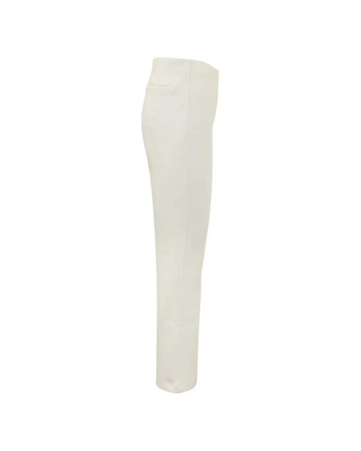 Calvin Klein White Logo-Detail Pocket Trousers