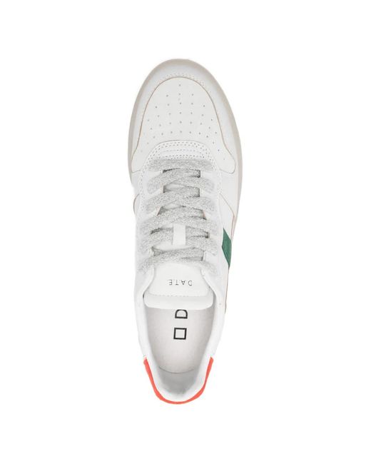 Date White Court 2.0 Leather Sneakers for men