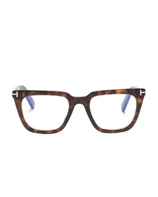 Tom Ford Eckige Tf5963B Brille in Brown für Herren