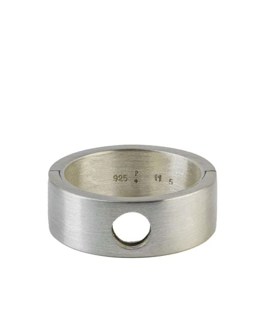 Bague À Détail De Trou Parts Of 4 en coloris Metallic