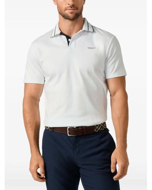 Polo Members Tip Hackett pour homme en coloris White