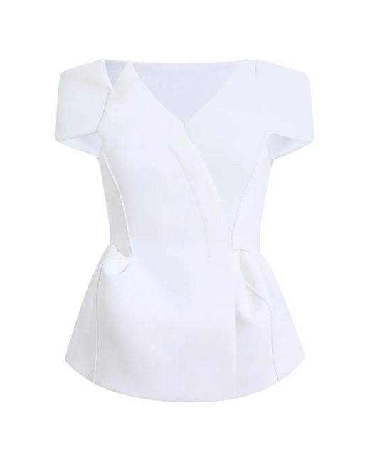 Khaite White Verone Top