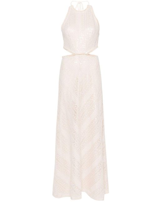 Sabina Musayev White Lilibet Crochet Dress