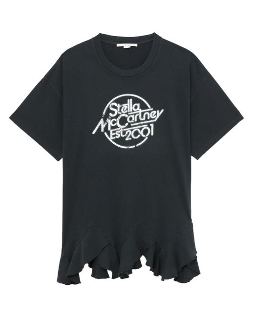 T-shirt à logo imprimé Stella McCartney en coloris Black