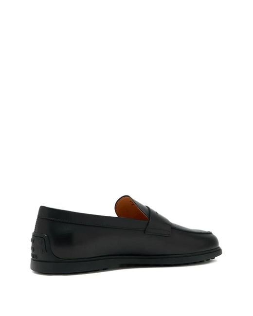 Tod's Black Penny-Slot Loafers for men