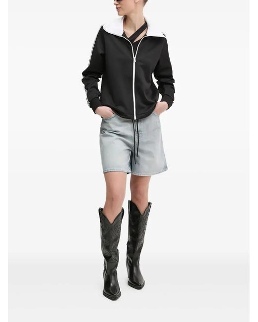 Jersey con cuello en contraste HUGO de color Black