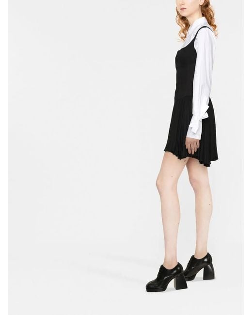 Giovanni bedin Black Square Neck Corset Minidress