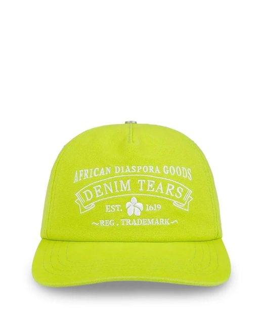 DENIM TEARS Yellow Adg Cap for men