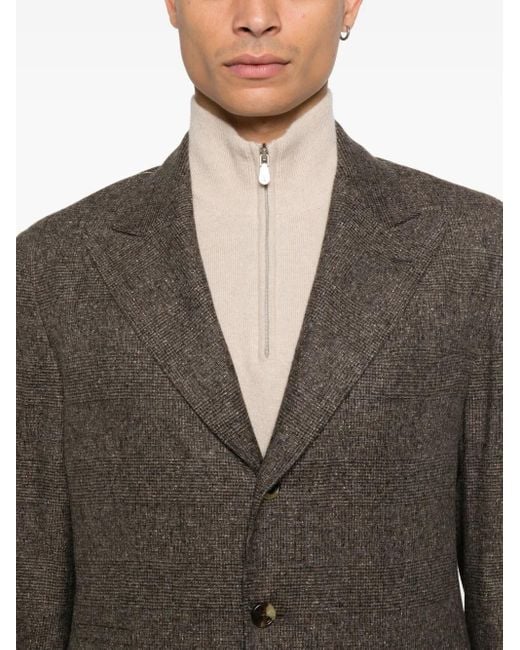 Brunello Cucinelli Gray Pocket Two-Button Suit for men