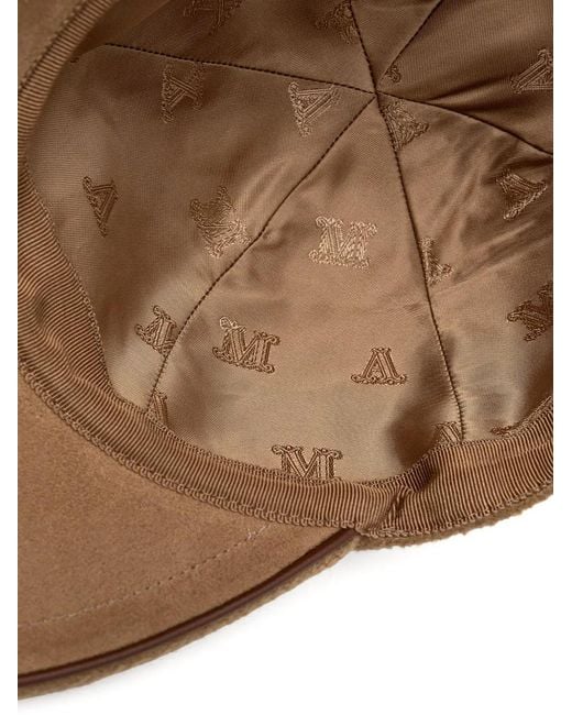 Max Mara Brown Logo-Patch Baseball Cap