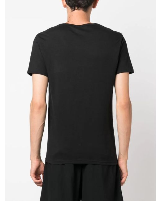 Paul Smith Black Crewneck Logo T-Shirt 5 Pack for men