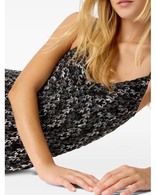 Missoni Black Abstract-Print Mini Dress