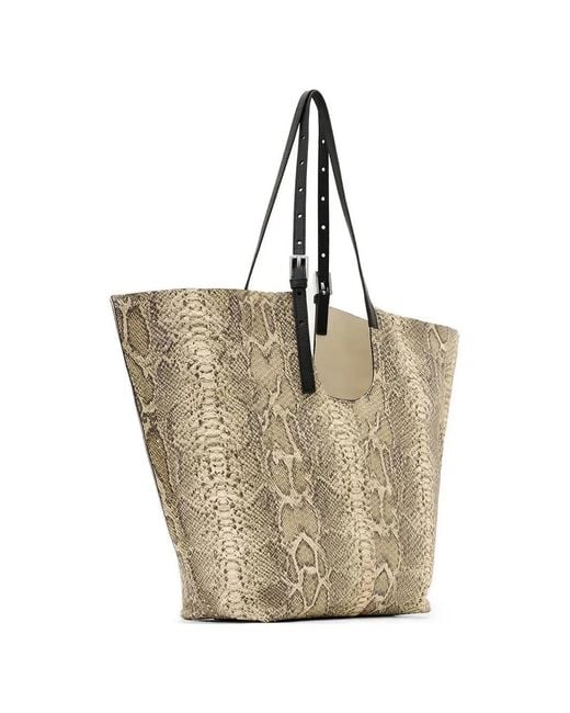 Sac Cabas Ara À Boucle En Peau De Serpent AllSaints en coloris Natural