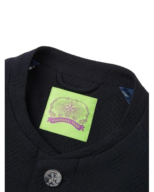 Shanghai Tang Blue Buttoned Tang Jacket for men