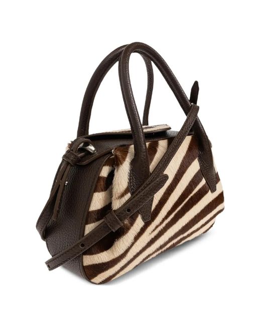 Yuzefi Metallic Mini Oyster Duffle Tote Bag