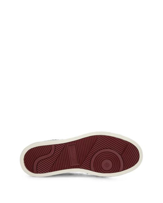 Gant Black Logo-Print Lace-Up Sneakers for men