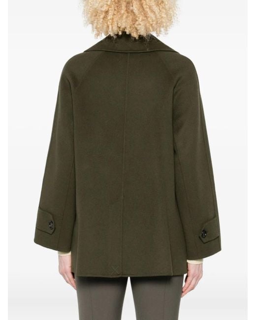 Arma Green Double-Breasted Notched Blazer