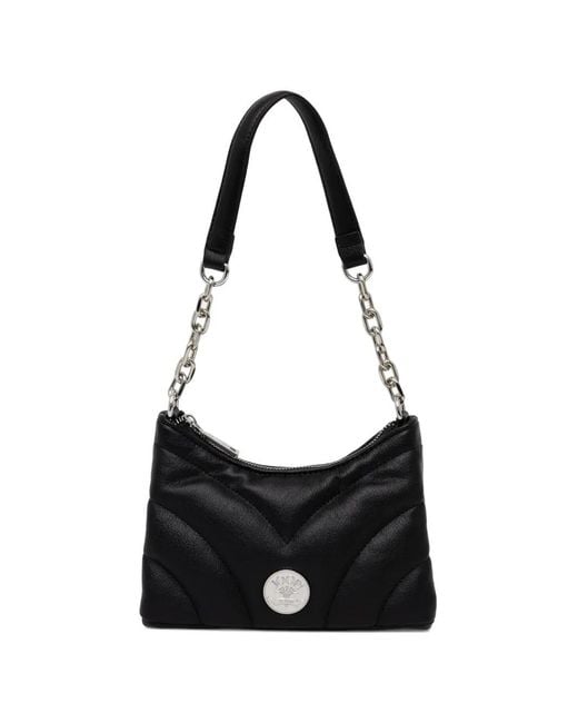 Joop! Black Quilted-Design Shoulder Bag