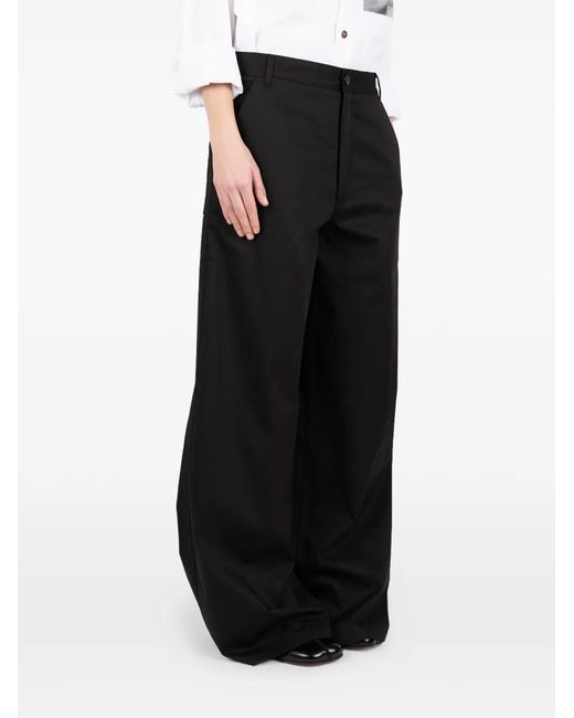 Societe Anonyme Black Wide-Leg Trousers