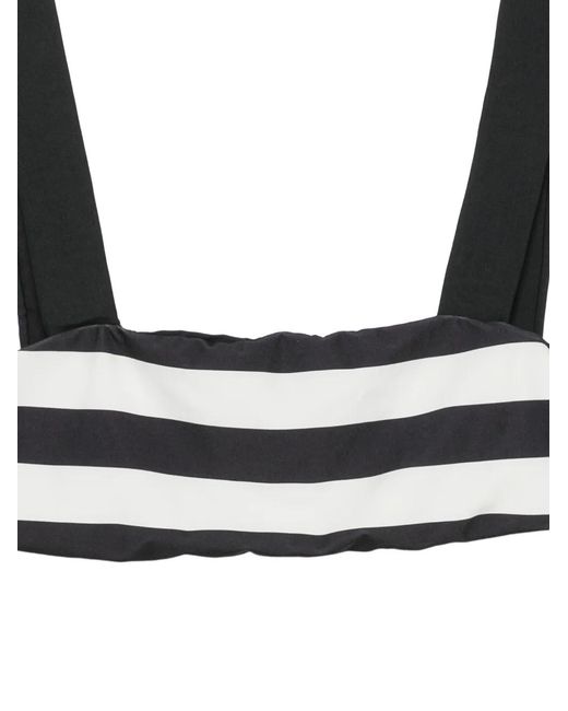 Osklen White Striped Side-Tie Bikini