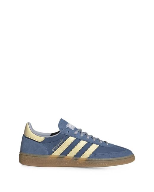 Adidas Blue Suede Lace-Up Sneakers With Soft Insole for men