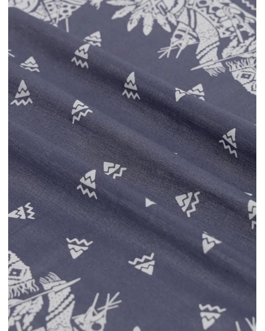 Fortela Gray Apache-Print Cotton Bandana for men