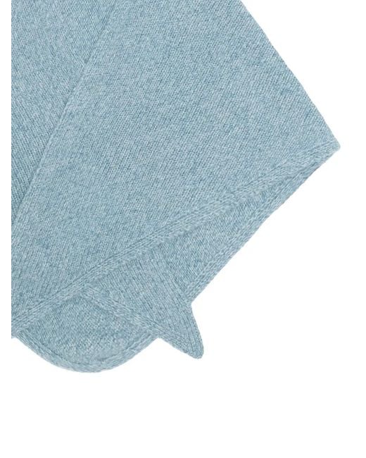 EMERSON RENALDI Blue Knit Scarf