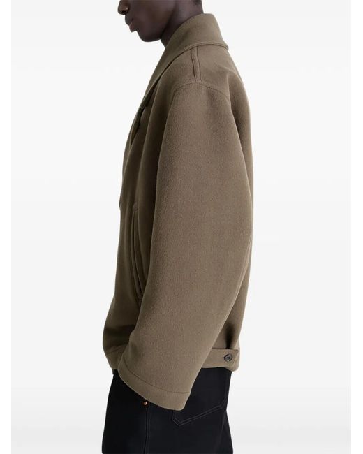 Lemaire Green Double-Breasted Jacket for men