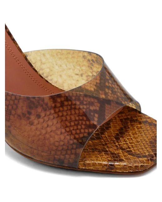 AMINA MUADDI Brown 95Mm Lupita Mules