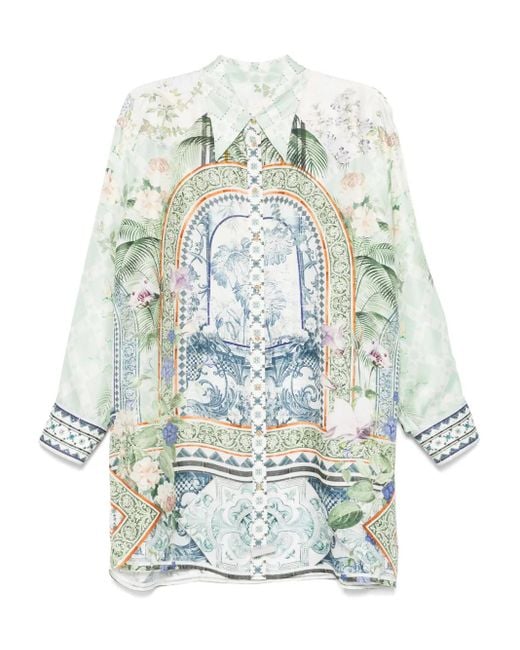 Chemise Jardim Party Camilla en coloris Green