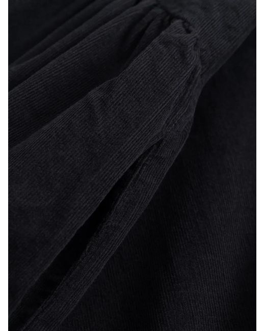 Black Crane Black Ruffled Midi Dress